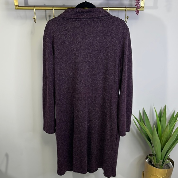 Simons Purple Cowl Neck Dress - Picture 4 of 5